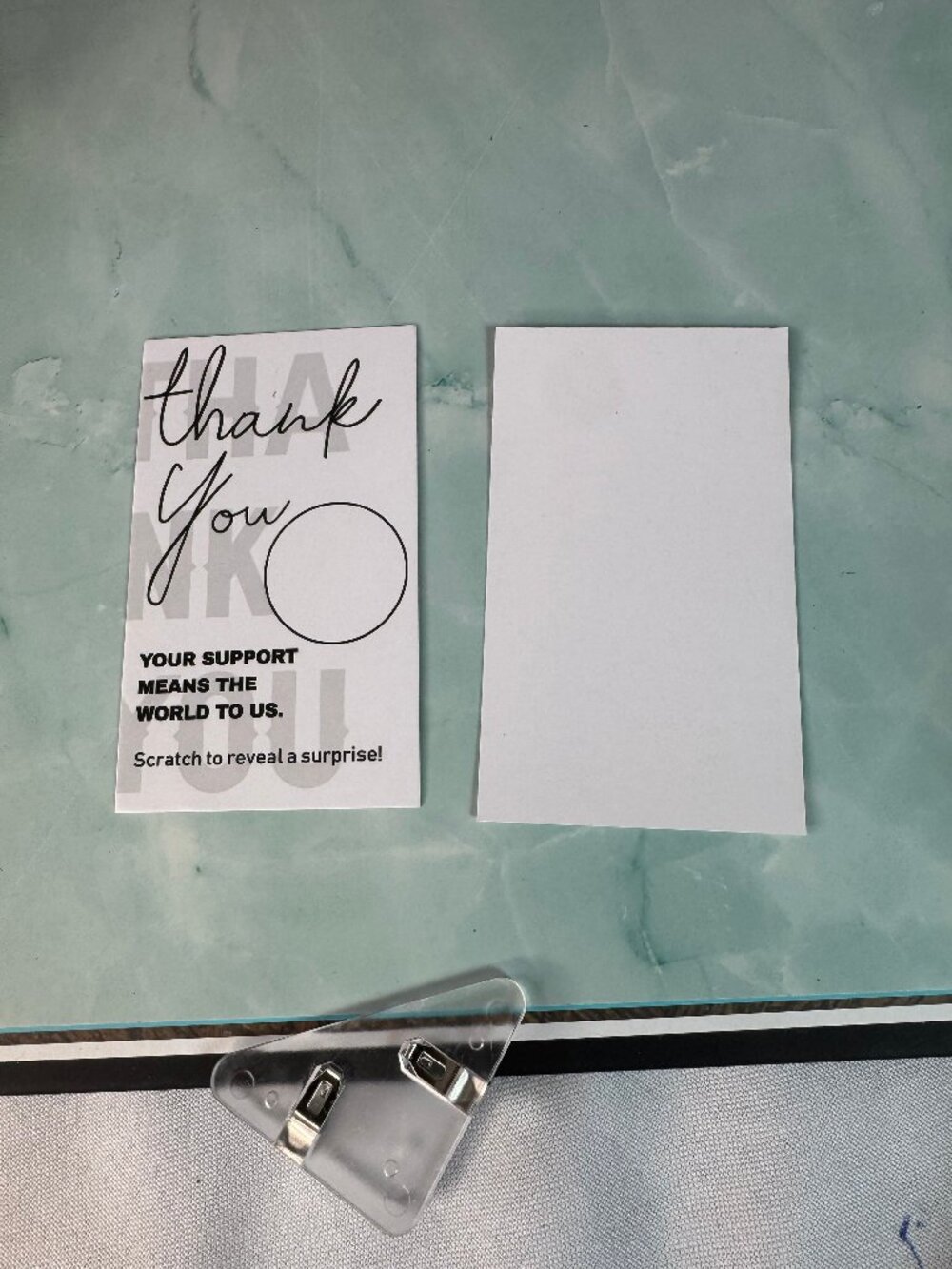 ★ 50 Scratch-Off Thank You Cards Customer Appreciation Surprise Reveal